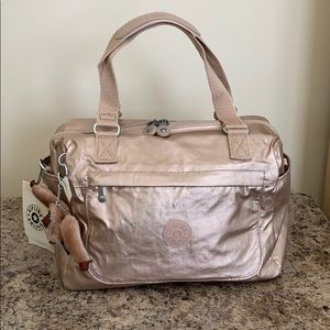Kipling Rose Gold Box Bag